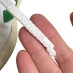 VEJA  Canvas Sneakers White Green Size 6 Photo 8