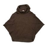 Moth Anthropologie Brown Batwing Basket Weave Cowlneck Cocoon Sweater, S… Size M Photo 8