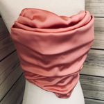 Pink Drape Front Strapless Crop Top Size L Photo 5