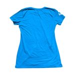 REI Coop Shirt Women Medium Blue Camp Mountain Logo Short Sleeve Fitted Crew Green Size undefined Photo 4