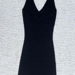 Abercrombie & Fitch Elevated Knit Halter Mini Dress - Black - S Photo 8