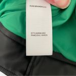 Rebecca Minkoff NWT  Black/Green Faux Leather Quilted Racer Jacket Size XS Photo 9