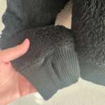 Hollister Large Black Fuzzy Faux Fur Pullover Sweater Photo 3