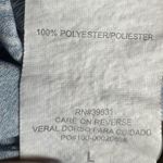 Rewind Blue and white crochet lace boho peasant top size large Photo 5