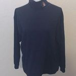 Willow Bay navy blue embroidered snowman turtleneck top Size XL Photo 0