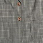 Rafaella  Gray Blazer with Plaid Pattern and Tailored Fit Photo 2