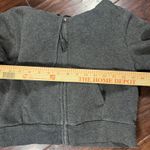 Brandy Melville Black Cropped Zip Up Hoodie Sweatshirt Fleece – Women’s One Size Photo 7