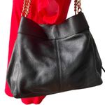 Coach Black Pebbled Leather Lexy Chain Shoulder Bag - F28998 Photo 4