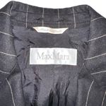 Max Mara  Virgin Wool Blend Pinstripe Single Breasted Blazer US 8 Photo 2