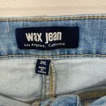 Wax Jean Light Denim High Rise Distressed Shorts Size L Photo 9