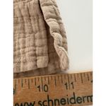 Coldwater Creek Wide Leg Gauze Cropped Pants Size Large Tan Lagenlook Beach Vaca Photo 15