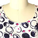 COLOUR IT Ladies Black White & Red Polka Dots Long Fitted Waist Blouse ~ Size S Photo 5
