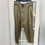 Escada Sport Olive Green Khaki Chic Belted Pants Women’s Size 42 US Size 12 Photo 12