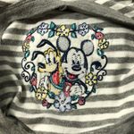 Disney Mickey Pluto Embroidered Striped V-neck T-shirt Size Small Photo 4