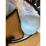 Nike  Tankini Swimsuit Top Halter Black White Purple Size‎ 8 Bikini Beach Sporty Photo 6