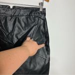Guanyy‎ black faux leather mini skirt size large Photo 2