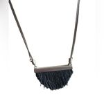 Madewell  Adjustable Silver and Blue Tassel Necklace Photo 1