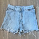 ZARA  Cut-out Denim Shorts Photo 2