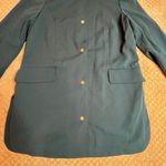 Dennis Basso Blue Lined Mock Neck Lightweight Spring Jacket Blazer Coat Lined 10 Photo 1