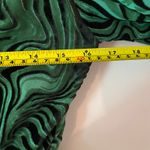 MISA Los Angeles Green Black Velvet V-neck Ruffle Blouse Women's size XS Photo 6