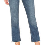 GRLFRND  Tatum mid rise current bootcut jeans frayed raw hem Photo 0