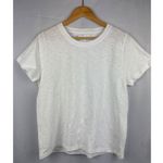 J.Crew White Girlfriend Tee Size L 100% Cotton New With Tags Made In Philippines Photo 1