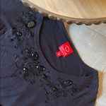 Oscar de la Renta NWT  Missy H’07 Tornasol Black Beaded Sweater Size Medium Photo 4