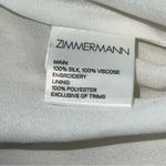 Zimmermann Off-White Women's Embroidered Eyelet Silk Romper w/Spaghetti Straps-0 Photo 15