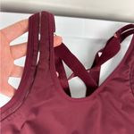Fabletics Belle High Impact Sports Bra Sz Medium Maroon Strappy Back Photo 9