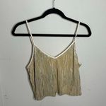 Victoria's Secret Gold Strappy Crop Top Shimmery Women's Size Large Photo 8