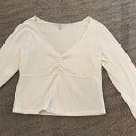 Brandy Melville White Gina Long Sleeve Top Photo 2