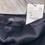 ZARA Black Slit Mini Skort Skirt Photo 4