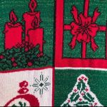 Vintage 80’s 90’s whimsical festive ugly Christmas patchwork nostalgic sweater S Photo 3