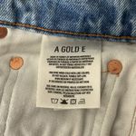 AGOLDE Skirt Womens 2 25" Blue Denim Pencil Straight Mini Skirt Distress Casual Photo 4