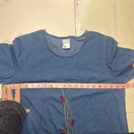 Blair Vintage 90's Jean Denim Dress Embroidered Lady Bugs Size Small- Large Teacher Photo 3