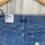 Old Navy  Boyfriend Short Jean Shorts Womens 2 Blue Distressed Mid Rise NEW Photo 4