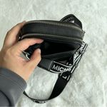 Michael Kors  Medium Leather Logo Tape Crossbody Bag Photo 13