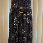 Liz Lange Women’s Black and White Patterned Maxi Dress Size PL Photo 0