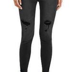 No Bo  High Rise Skinny black washed and distressed size 11 junior Photo 2