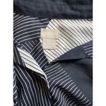 Chico's 3 OR XL OR 16 Super Tunic Long Shirt Navy Blue White Button-Up $85 Photo 12