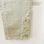 Loft  Tan Velvet Button Ankle Pants 6/28 NWT Photo 6