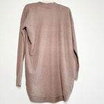 Aritzia Babaton Lucida Open Front Cardigan Long Sweater XS Brown Lightweight Photo 7