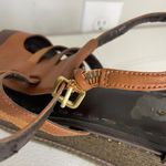 Tahari  Jane Brown Leather Espadrille Platform Sandal Size 9.5 Photo 11