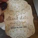 Altar'd State Altar’d State Navy Women’s Medium Collared Cropped Short Sleeve Polo Shirt Photo 2