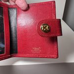 Vintage BOSCA Wallet credit‎ card holder black and red leather Photo 2