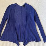 Eileen Fisher Linen Purple Lightweight Knit Open Front Cardigan Size M Photo 0