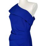 Vince Camuto  Blue One Shoulder Ruched Women’s Dress Size 6 Photo 3