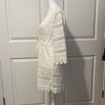 Club Z Collection White Lace Swim Cover Up. Size Small. Photo 2