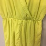 Honey Punch Chartreuse Ruffle Trim Romper Photo 5