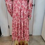 Altar'd State Arula Pink Floral Cottagecore Maxi Dress Size X Sundress Photo 8